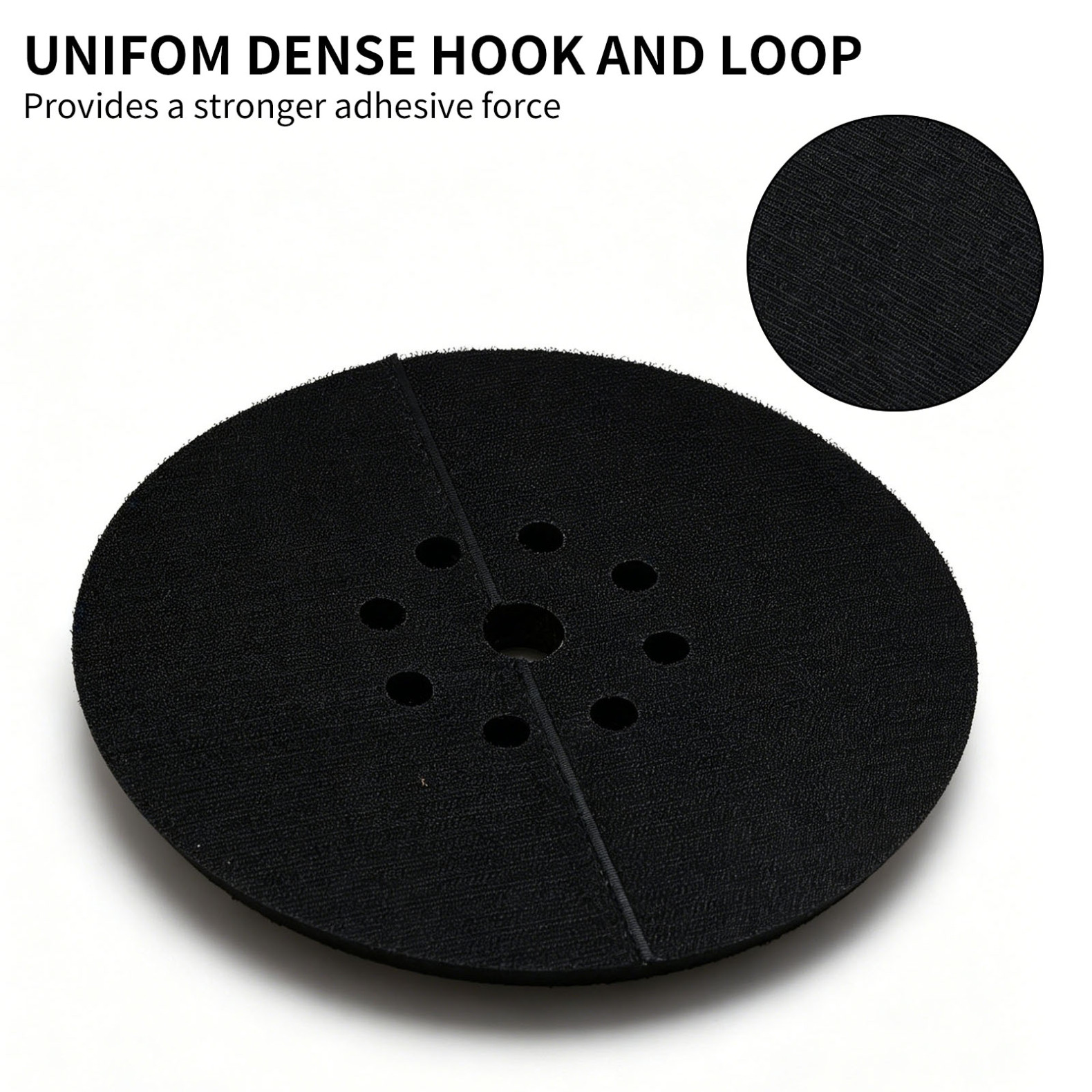 9″ 8 Hole Hook & Loop Sanding Disc Backing Pad for Drywall Sander, 1PCS New