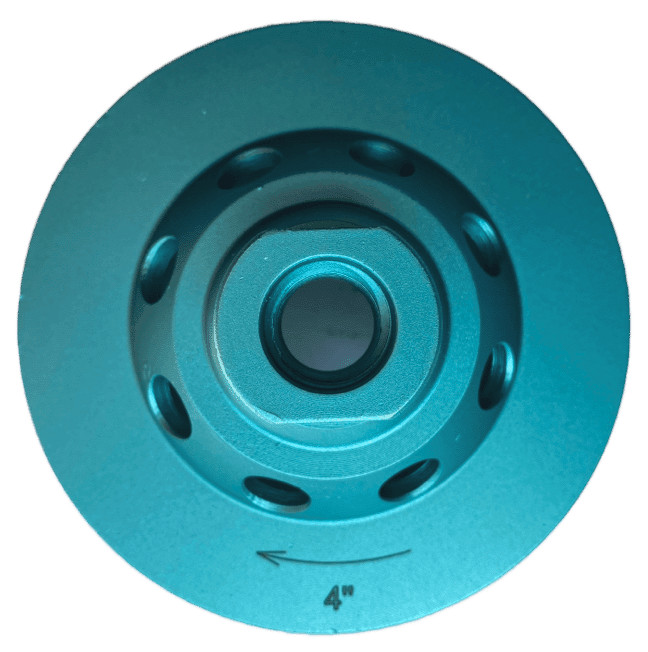 4 Inch Turbo Cup Wheel for Stock Removal cut Concrete and Masonry 5/8″-11 Thread