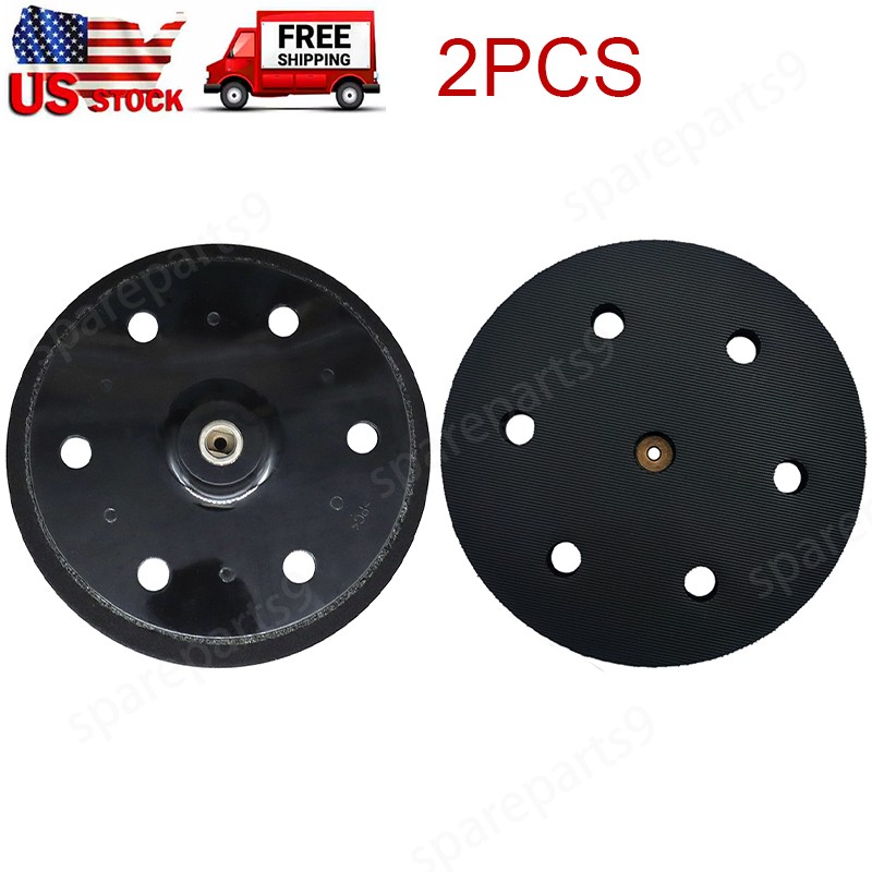 2Pc 9″ 6 Hole Wall Polishing Sanding Disc Backing Pad for Drywall Orbital Sander