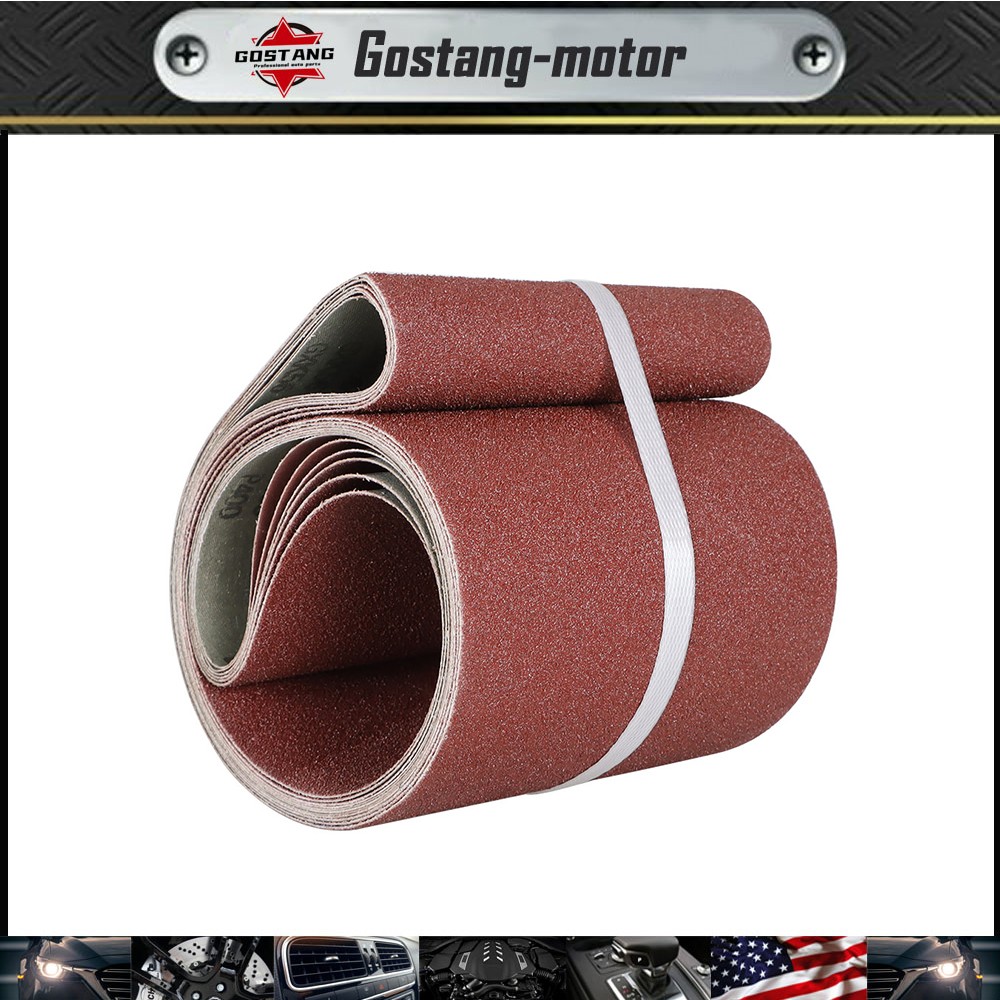 6PCS 6×48 in Sanding Belts 60 80 120 150 240 400 Grit Belt Sander Sandpaper NEW
