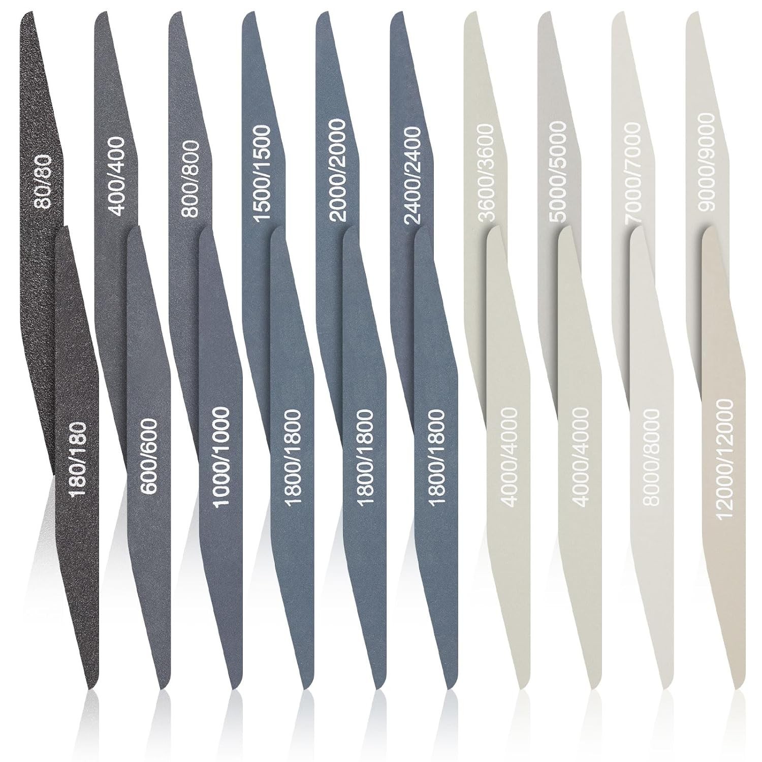 Universal Sanding Sticks 20 Pcs Set – Perfect Grits for Metal, Wood, and Plastic