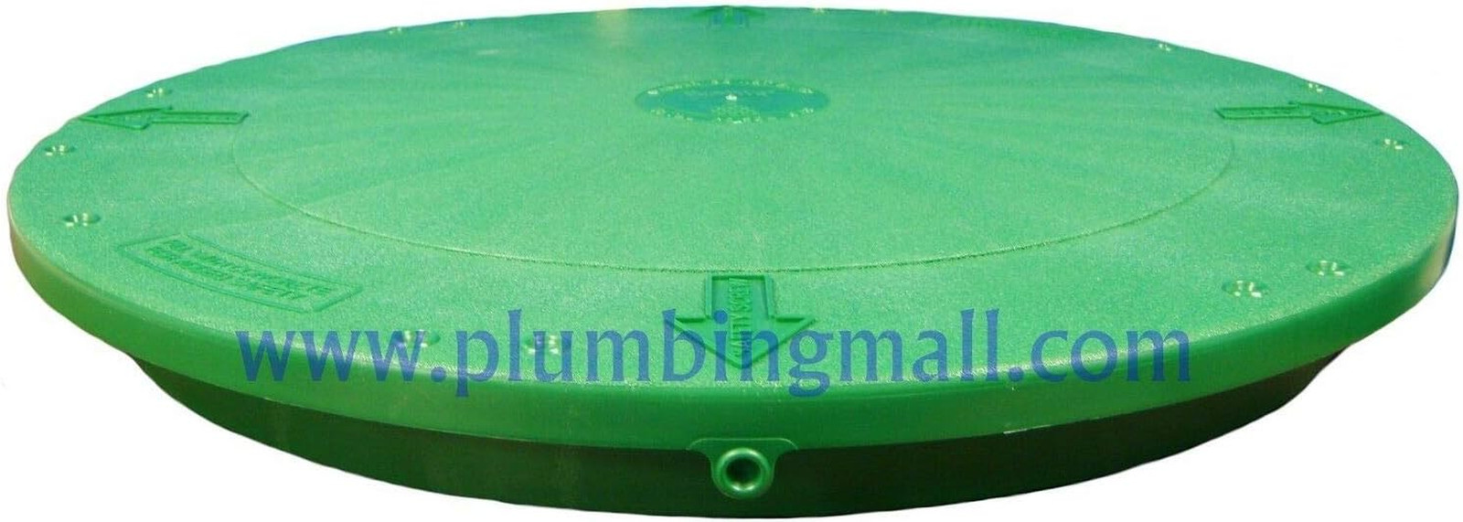 24″ Heavy Duty Flat Riser Lid for Risers or Corrugated Pipe Risers, Green