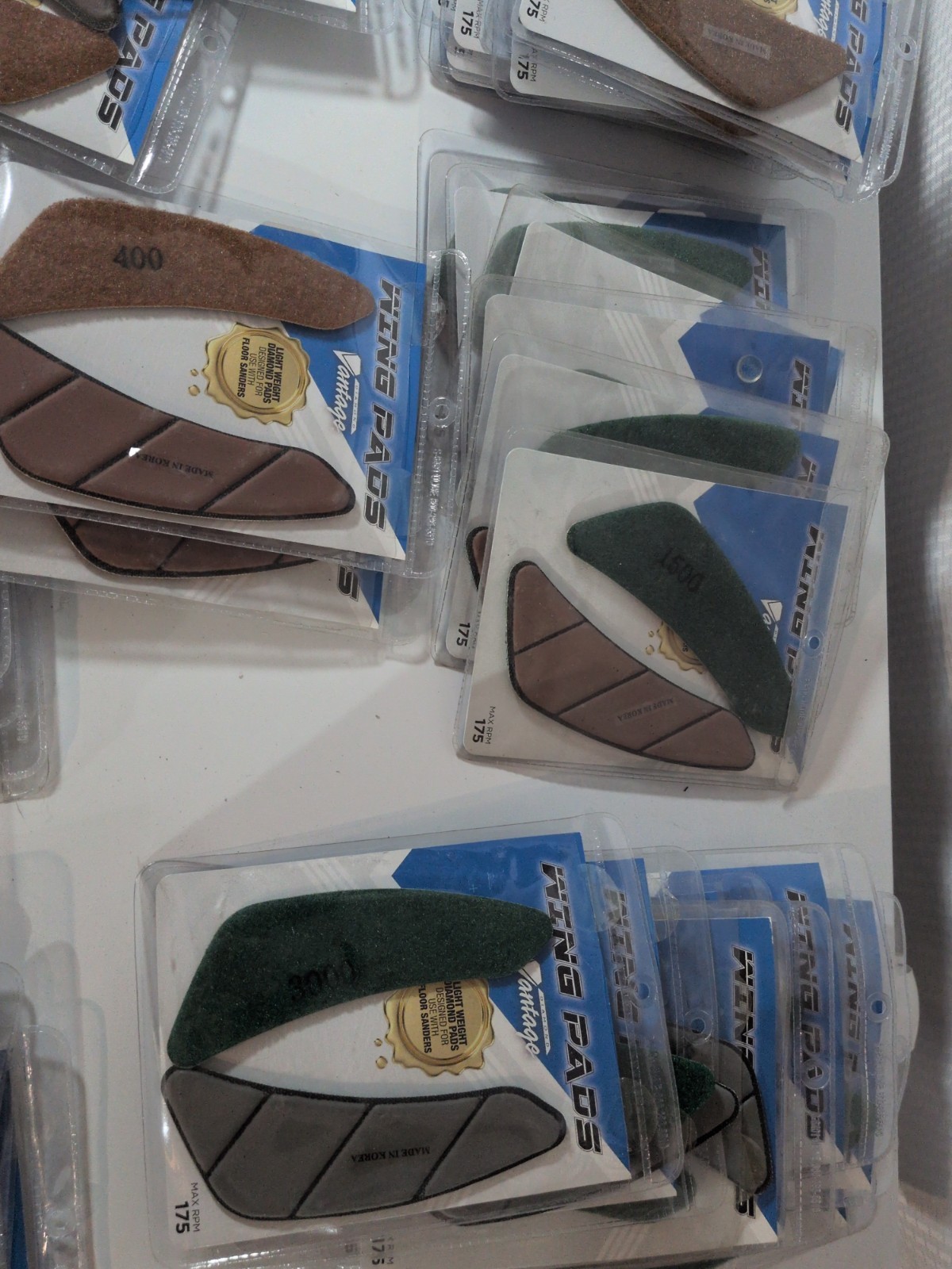 Huge Lot Of Diamond Vantage Wing Pads, Concrete And Stone Polishing