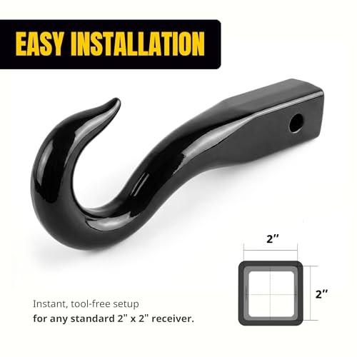 70248 Forged Tow Hook – 1 Pack – Single-Pack