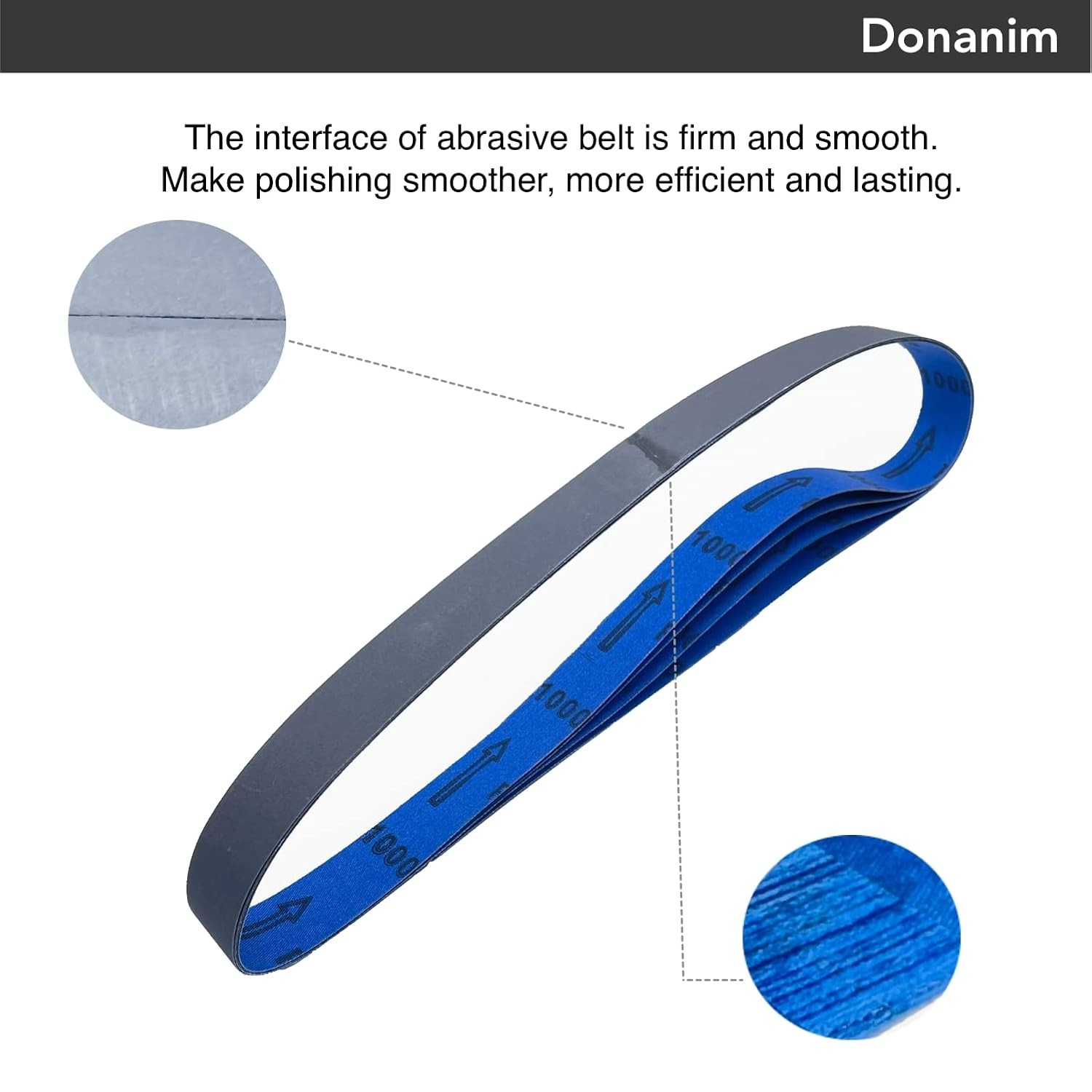 Silicon Carbide Sanding Belts 600 800 1000 Grit 1×30 Inch Knife Sharpening