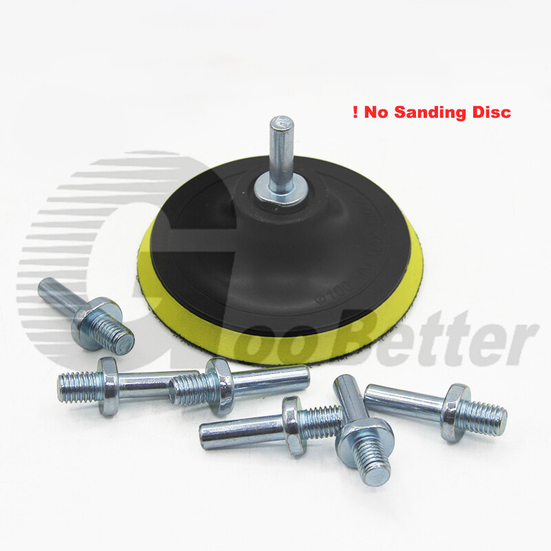Sanding Disc Backing Pad Drill Adapter M10 M14 Thread to 10mm Power Drill Chuck
