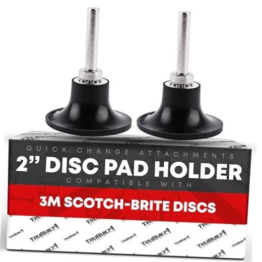 2-inch Conditioning Disc Pad Holder Assembly, Pack of 2 ROLOC Pad 2″ – 2 Pack