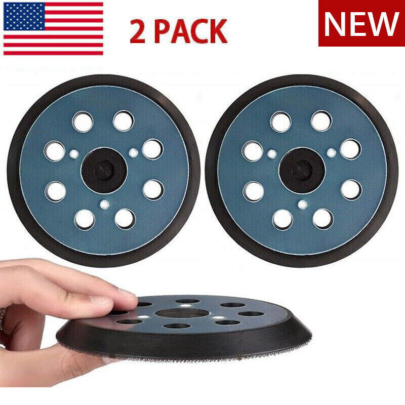 2X 5″ Orbital Sander Pad Hook&Loop For DeWalt DW4388 D26450 D26451 D26453 D26456