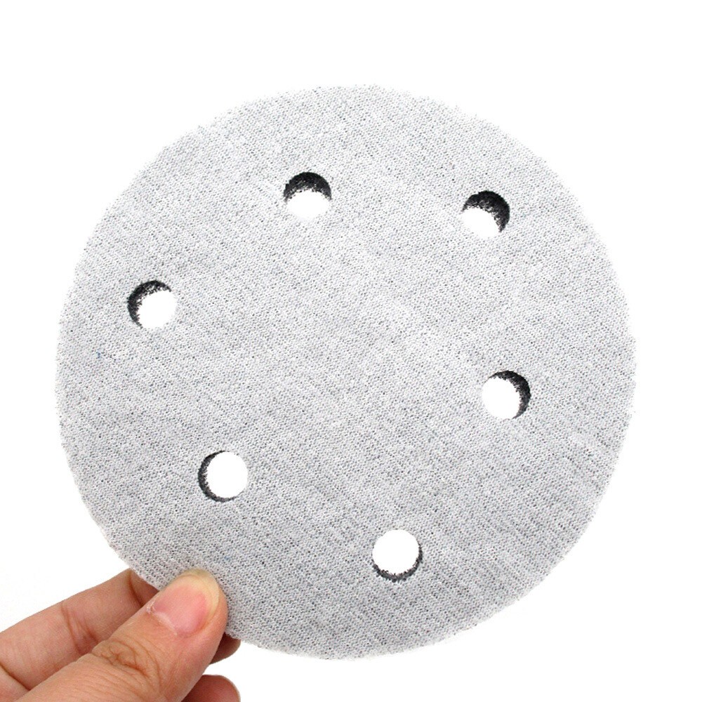 125mm 5 Hole/6 Hole Nylon Fibre Pads Hook & Loop Abrasive Cleaning Scouring Pad
