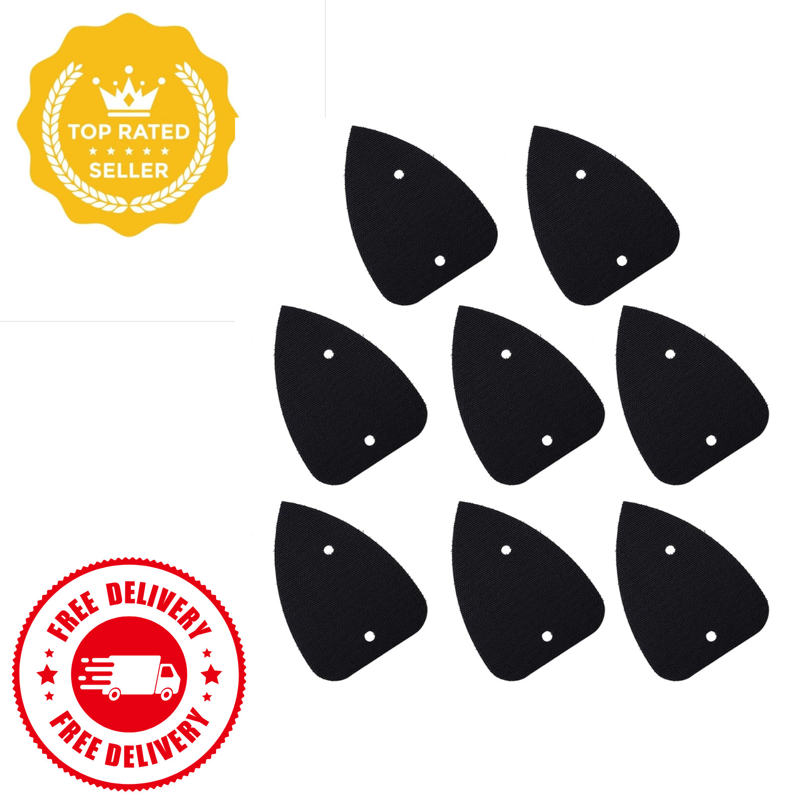 8-Pack Detail Sander Backing Pads for Black+Decker Mouse Sander MS500, 577044-01