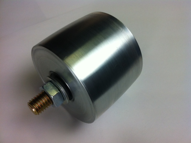 Belt Grinder Tracking Wheel for 2×72″ knife making grinder with bolt axle