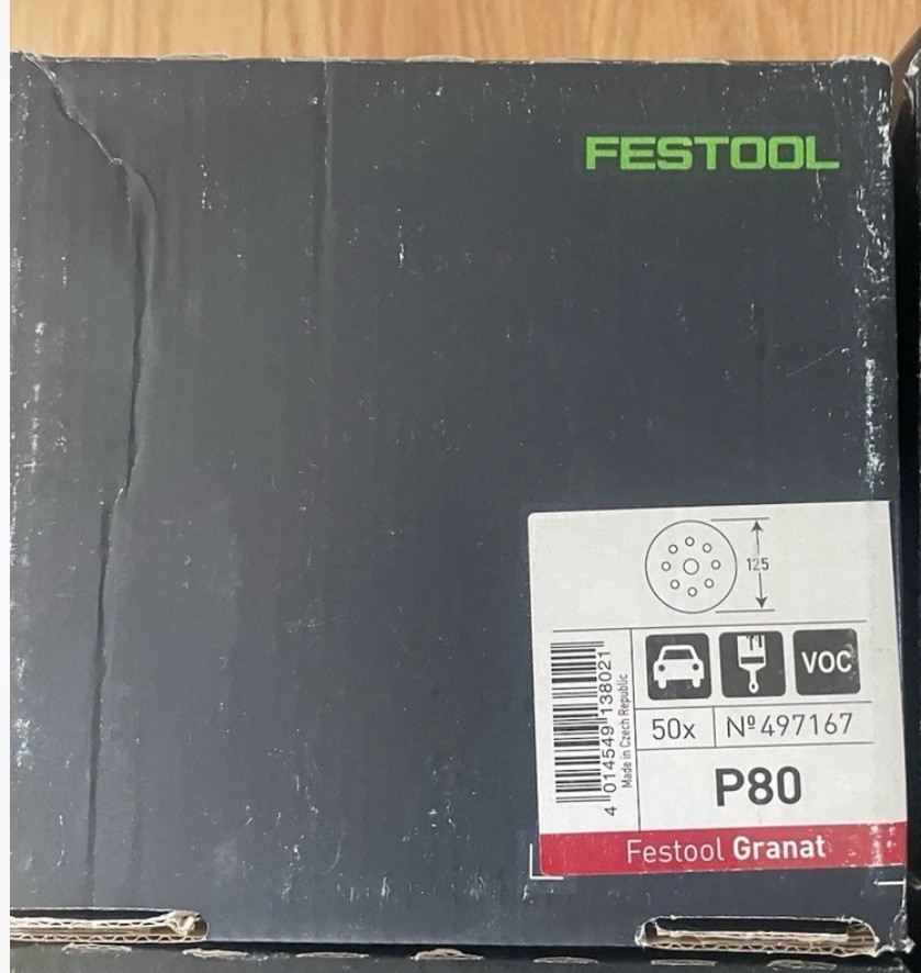 Festool D125 Granat Abrasive 80 100 150 240 320 400 Sanding Discs