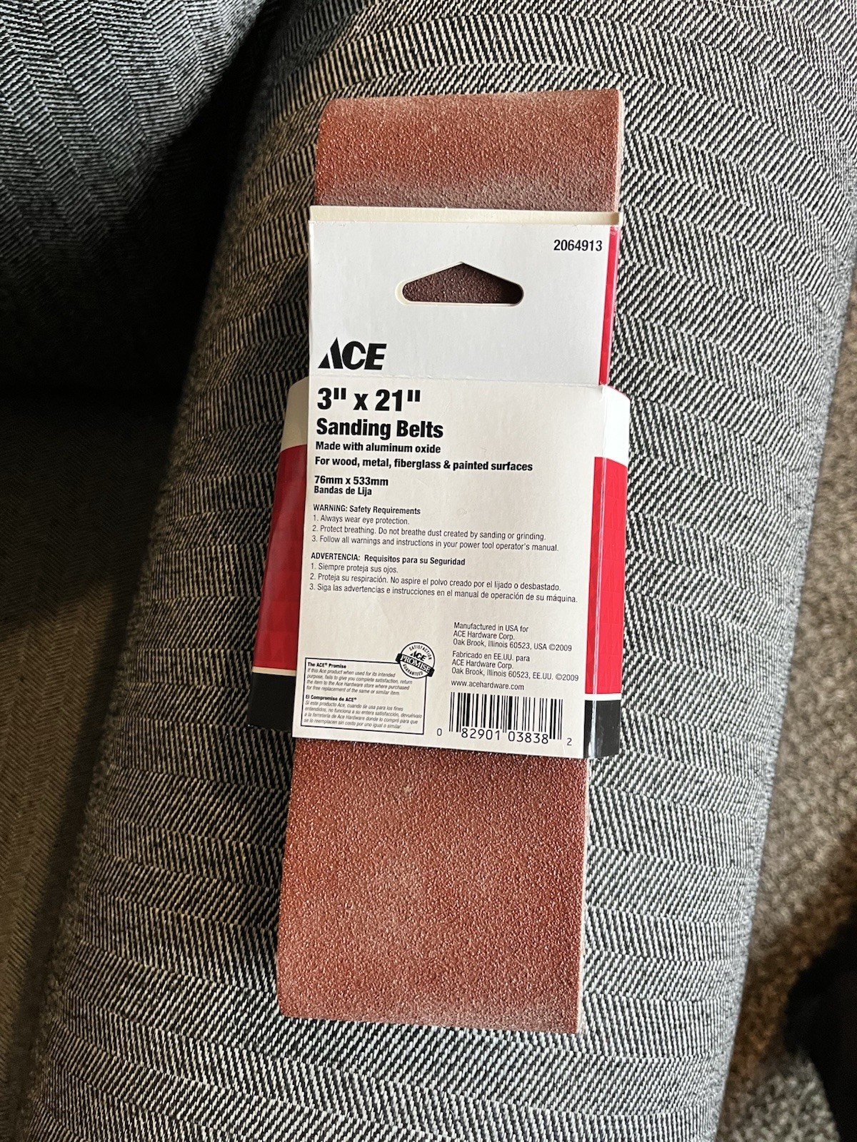 3″x 21″ 80-Grit ACE Sanding Belts Durable Abrasive for Belt Sanders Set of 4 NEW
