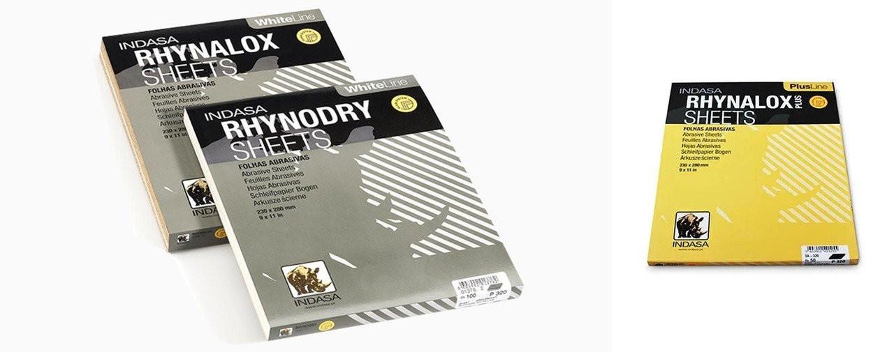 Indasa RhynaLox 9×11 Aluminum Oxide Sandpaper Sheets 50 Pack Choose Grit