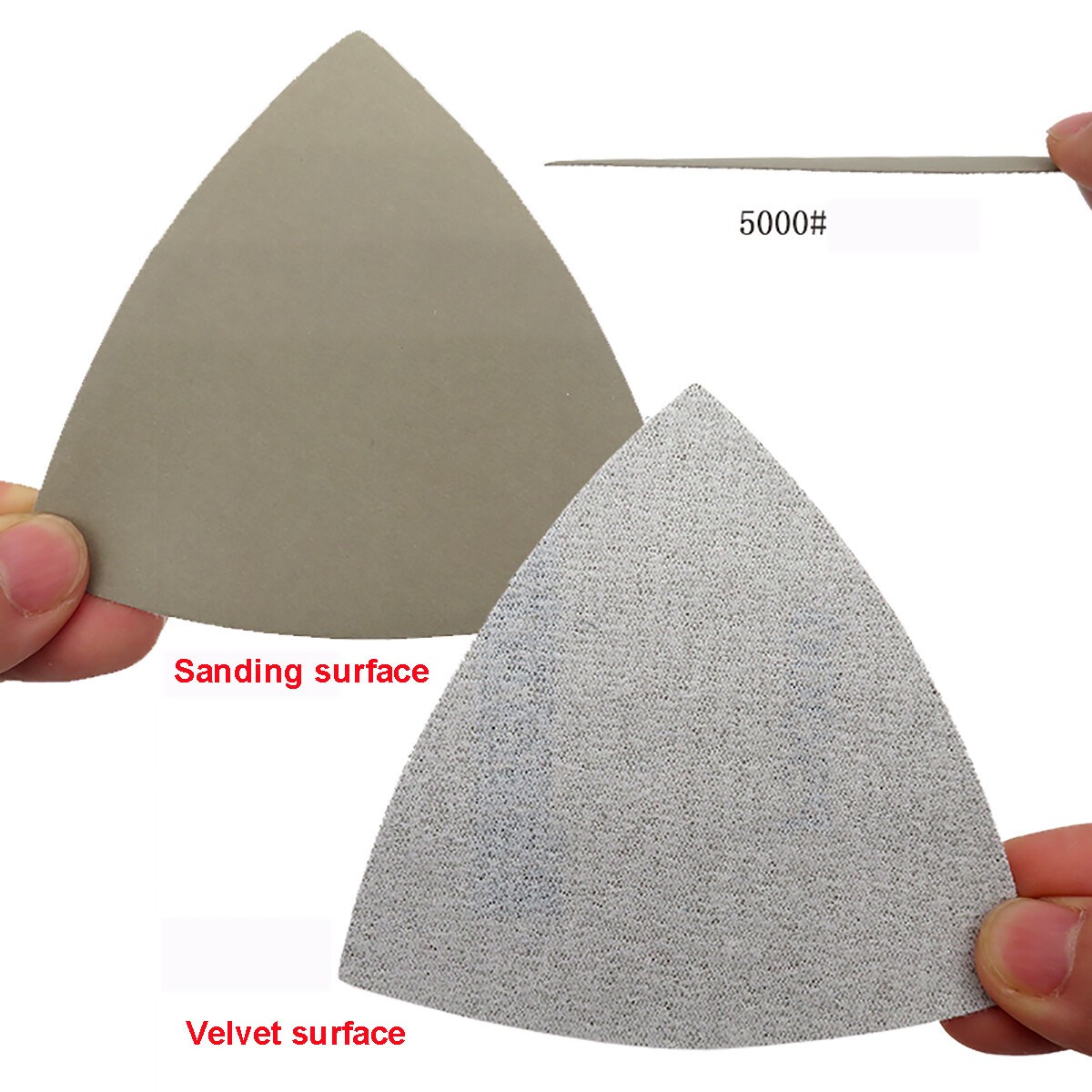 Wet Dry Triangle Sanding Sheet Discs Grit 60~10000 Hook Loop Sandpaper for 996A