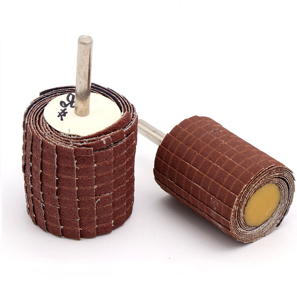 1/2/5pc 80-600 Grit Emery Cloth Flap Wheel Disc Sanding Abrasive 6mm Shank Drill