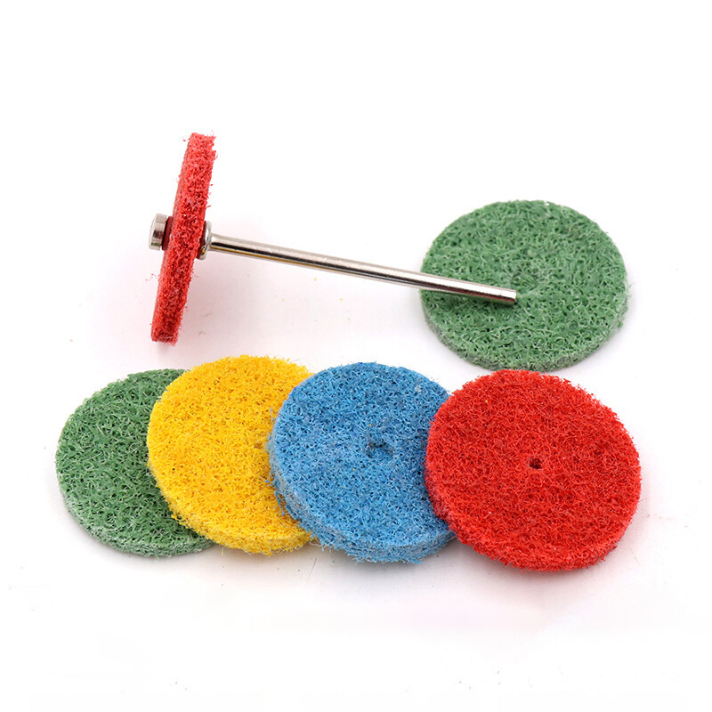 T-shaped Nylon Fiber Grinding Head Polishing Buffing Abrasive Disc 150-600 Grit