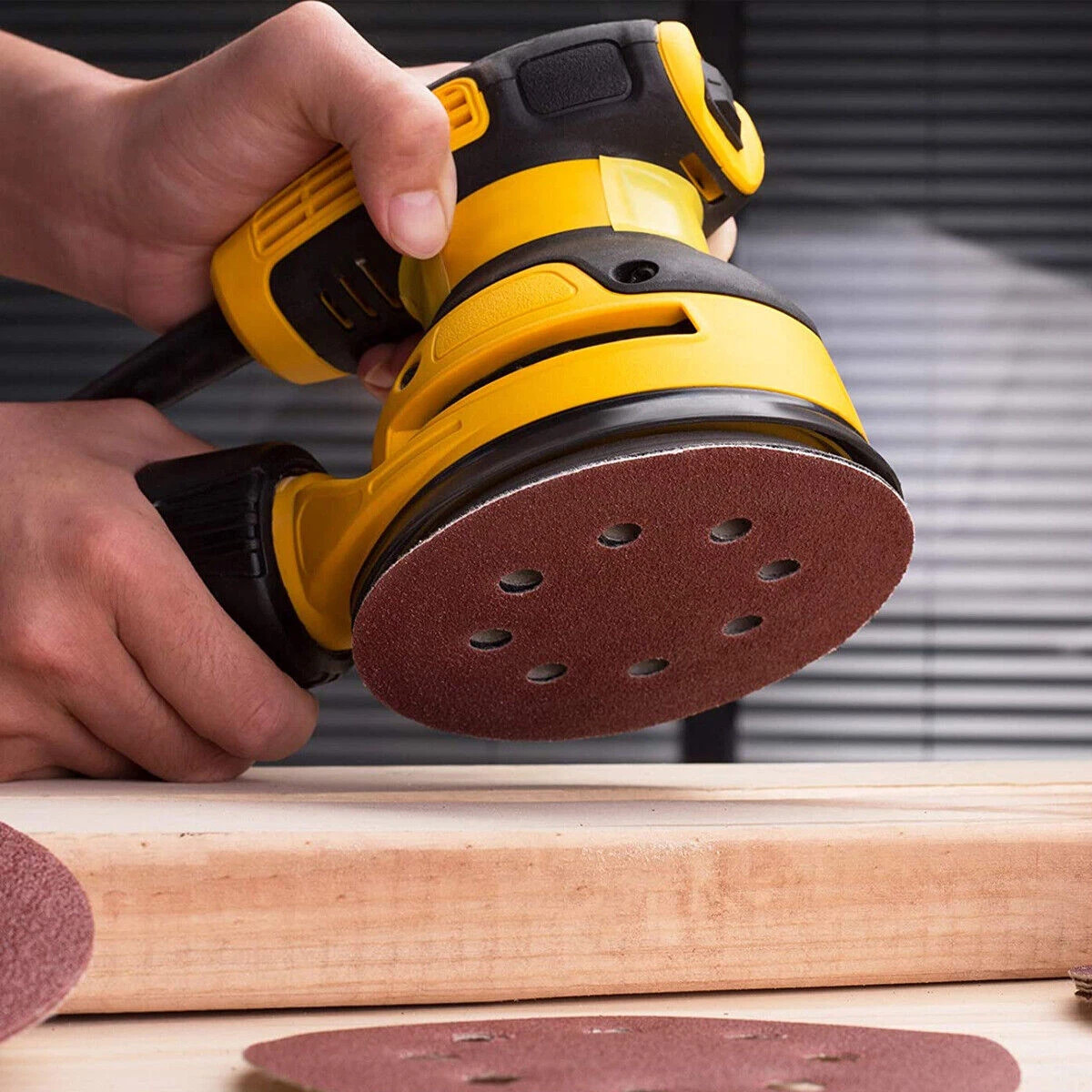 5inch Sanding Discs 40-240 Grit Hook Loop 8-Hole Orbital Sander Paper Sandpaper
