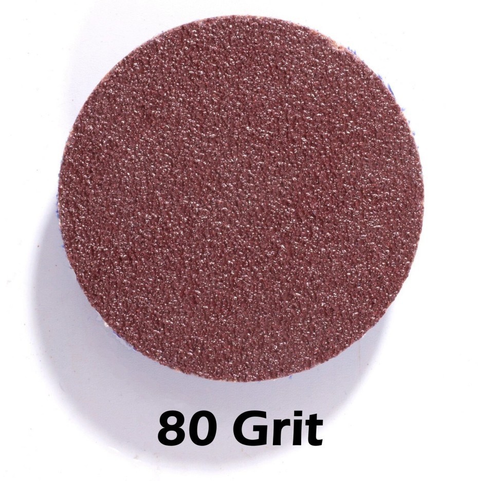 50P 2inch 80Grit Aluminum Oxide Roll Lock Die Grinder Sanding Grinding Disc-=-%%