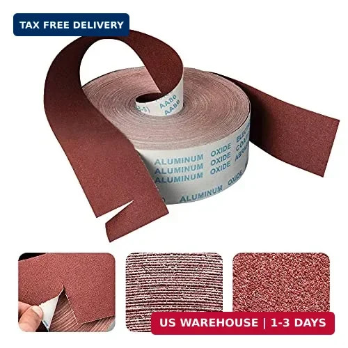 1000 Grit Sandpaper Roll 1 metre x 115 mm Aluminum Oxide Emery Cloth Abrasive US