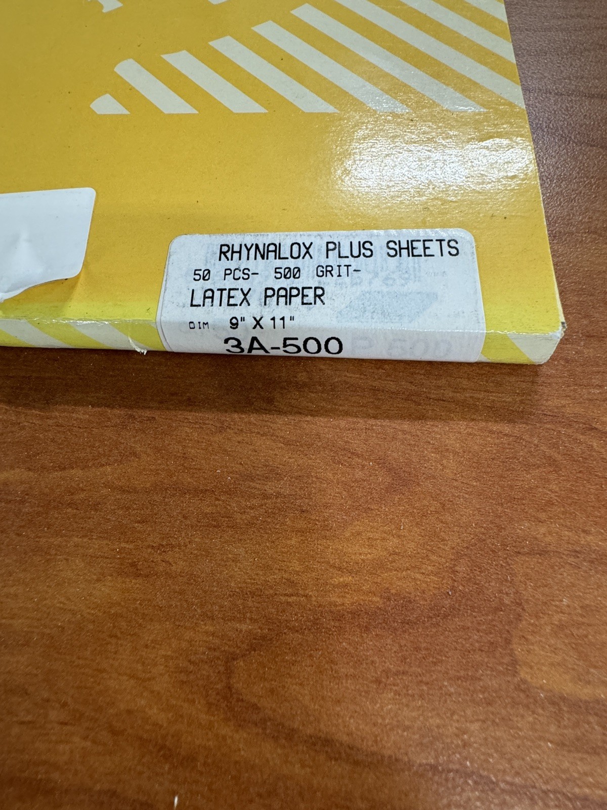 Indasa Rhynalox PlusLine 3A Sanding Sheets 9×11, 50/sleeve, 500 Grit
