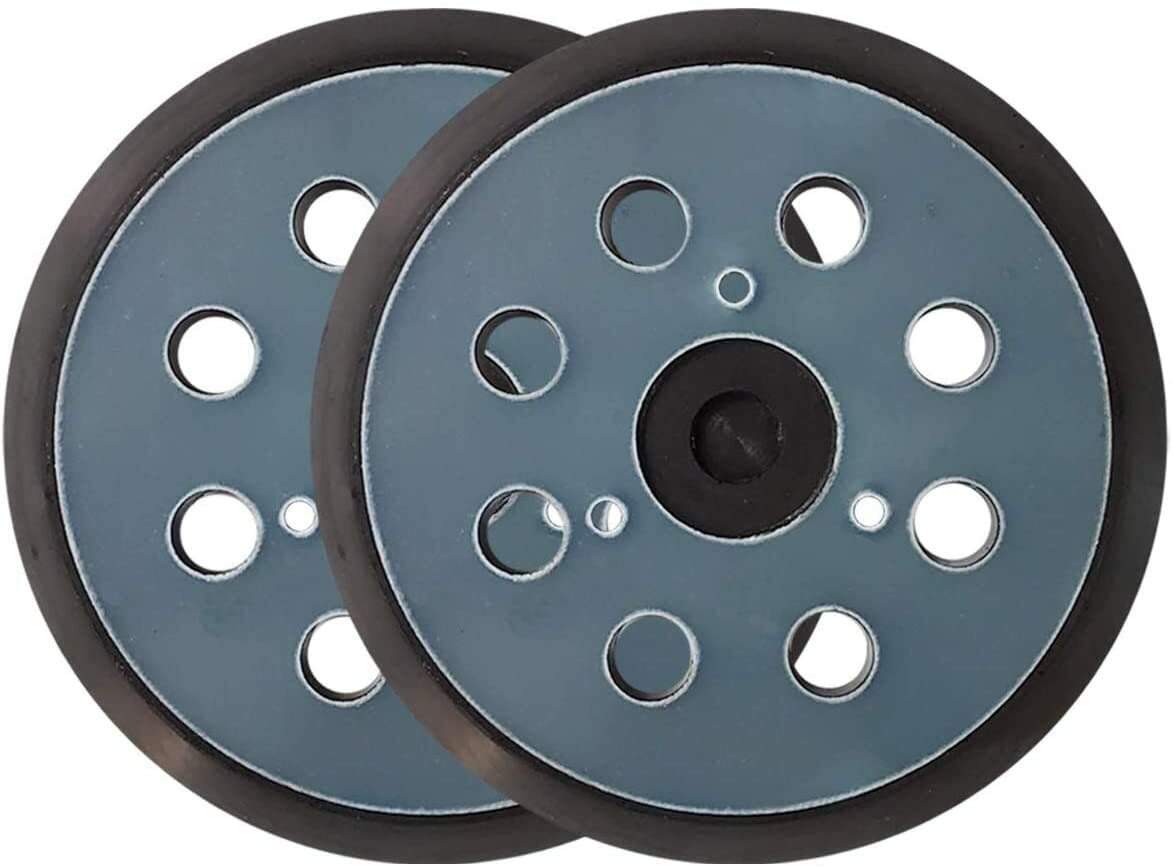 2-Pack 5 in Hook and Loop Sander Pad Replacement for Dewalt Makita Porter Cable