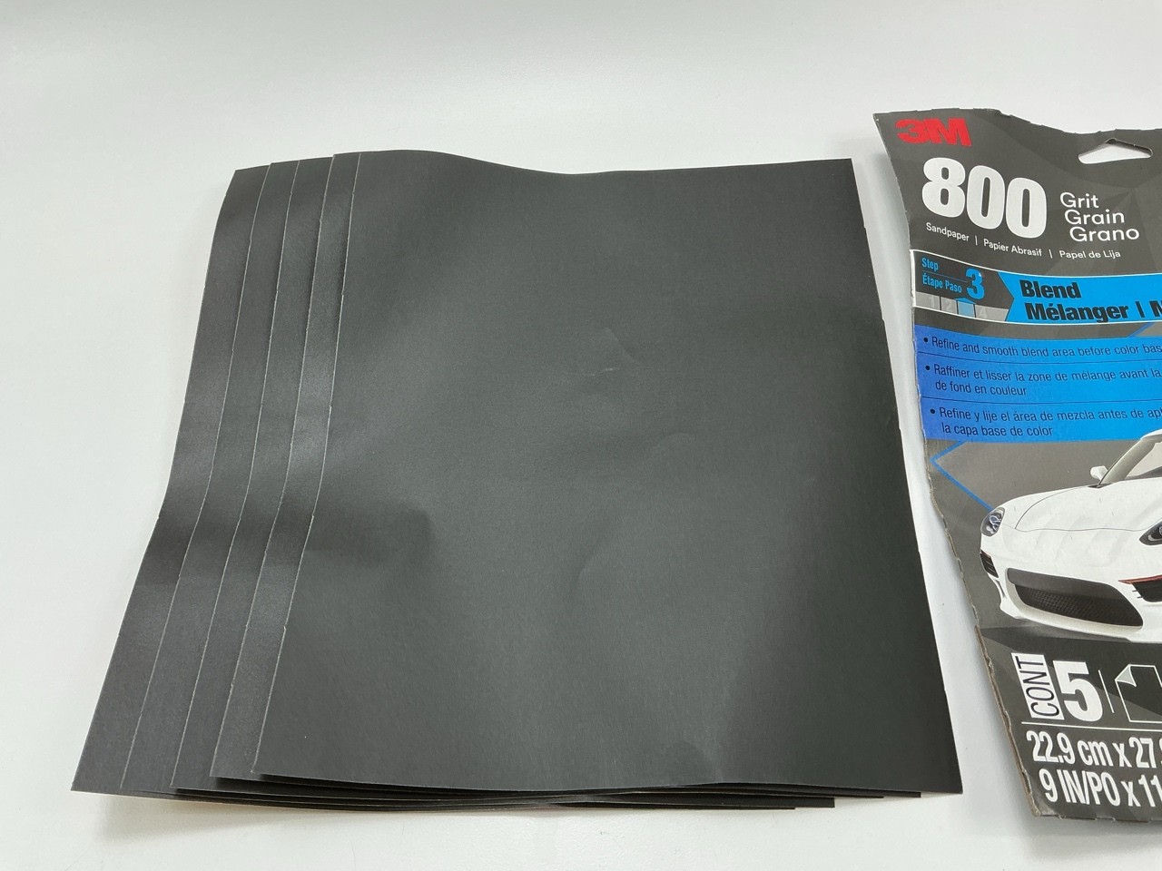 3M 32035 Imperial Wetordry 9″ X 11″ P800 800 Grit Sandpaper Sheet – 5 Sheets