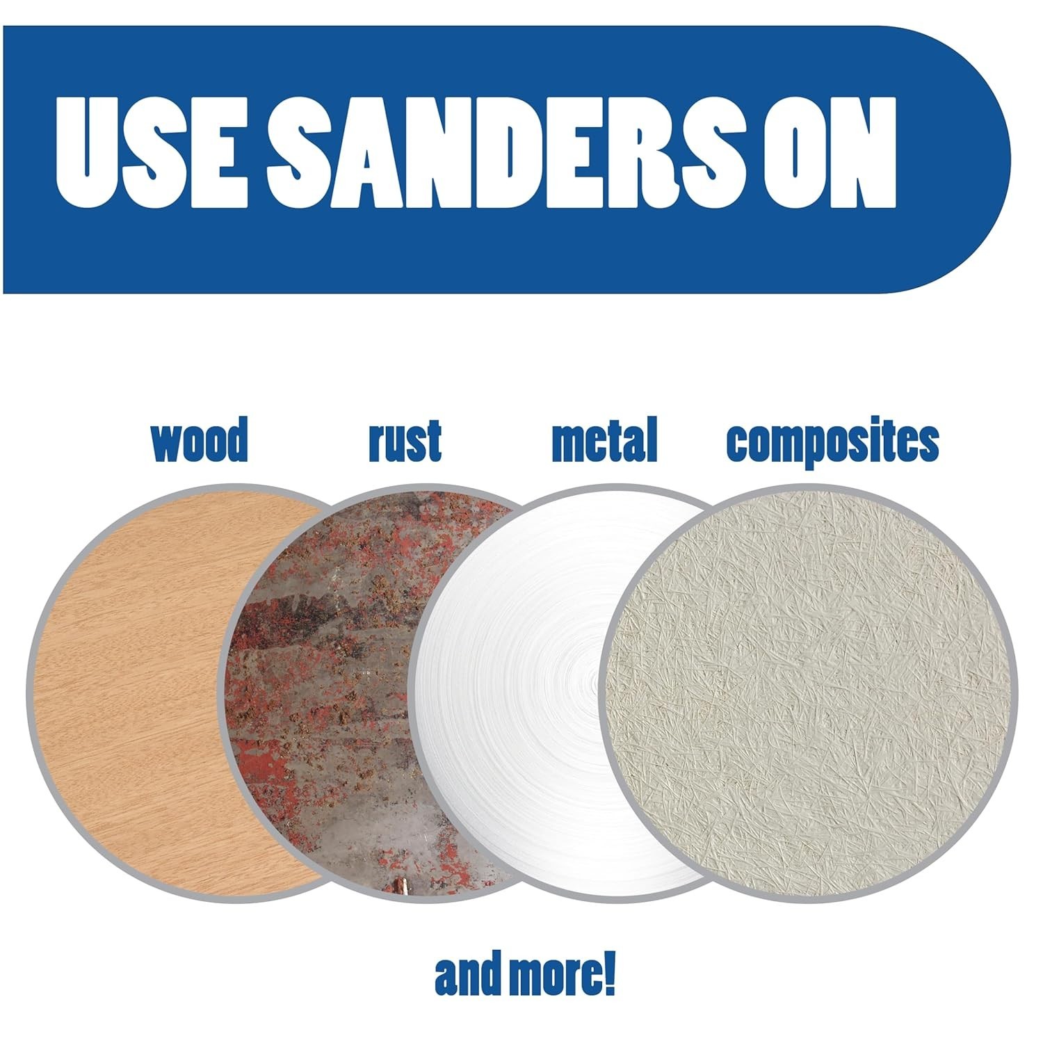 Versatile 129pcs Sanding Discs Set for Drills – 1”, 2”, & 3” Sizes, Hook & Loop