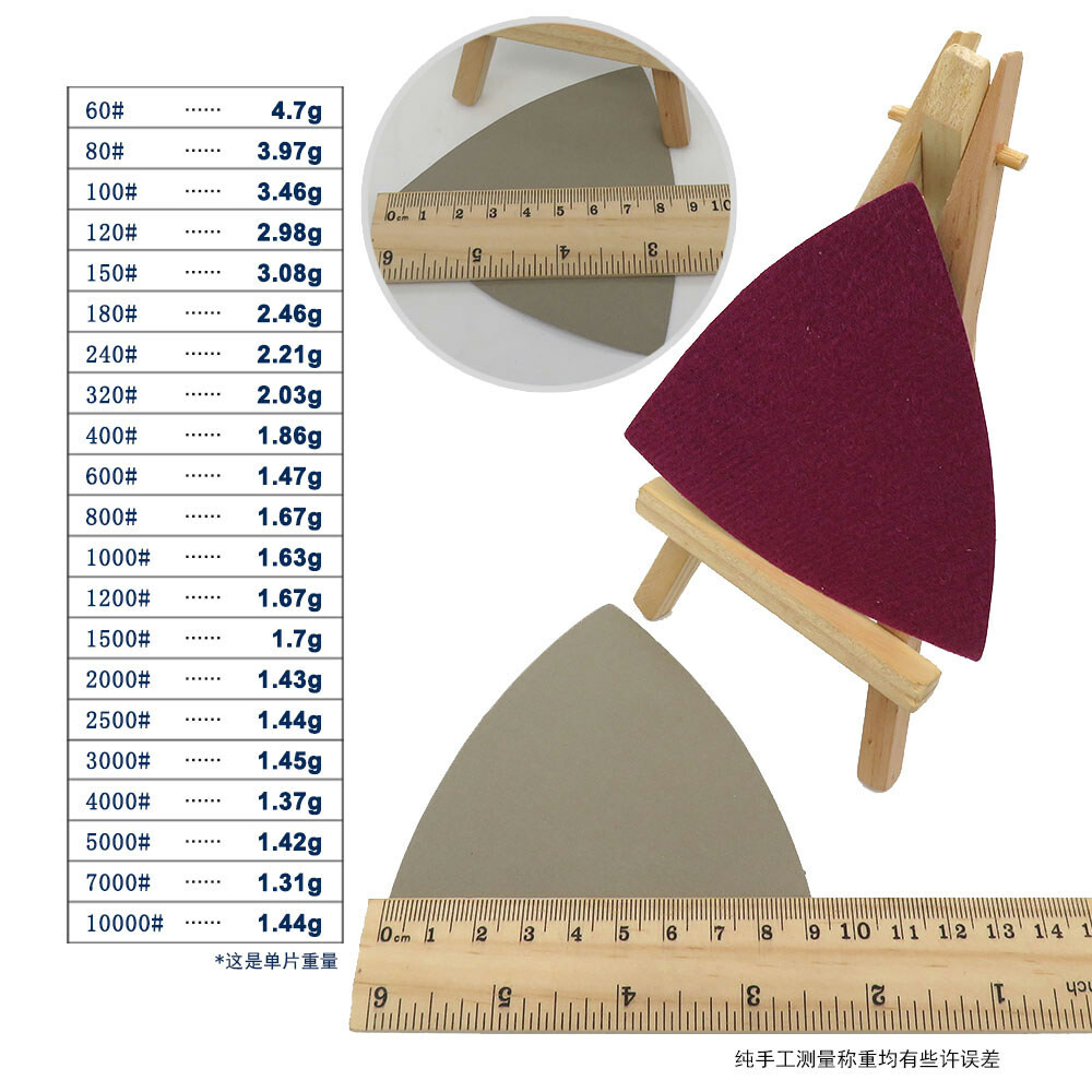 Mouse Sanding Sheets Discs 90x90x90mm Triangle Sandpaper Pads 60 – 10000 Grit