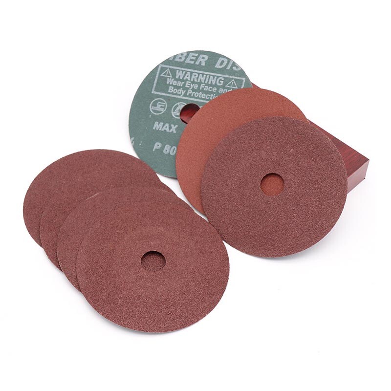 100mm 4 Inch Sanding Discs Sandpaper Grit 36/40/50/80/120 Steel Paper Material