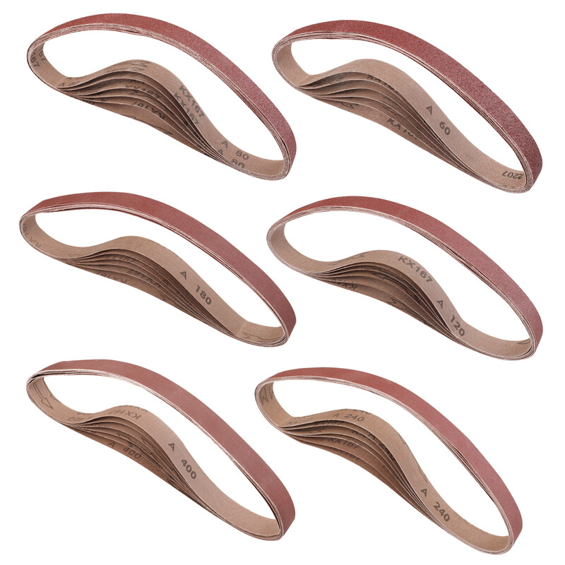 WORKPRO 36 Pack 1 x 30″ Sanding Belts Aluminum Oxide Abrasive Belts 60-400 Grits