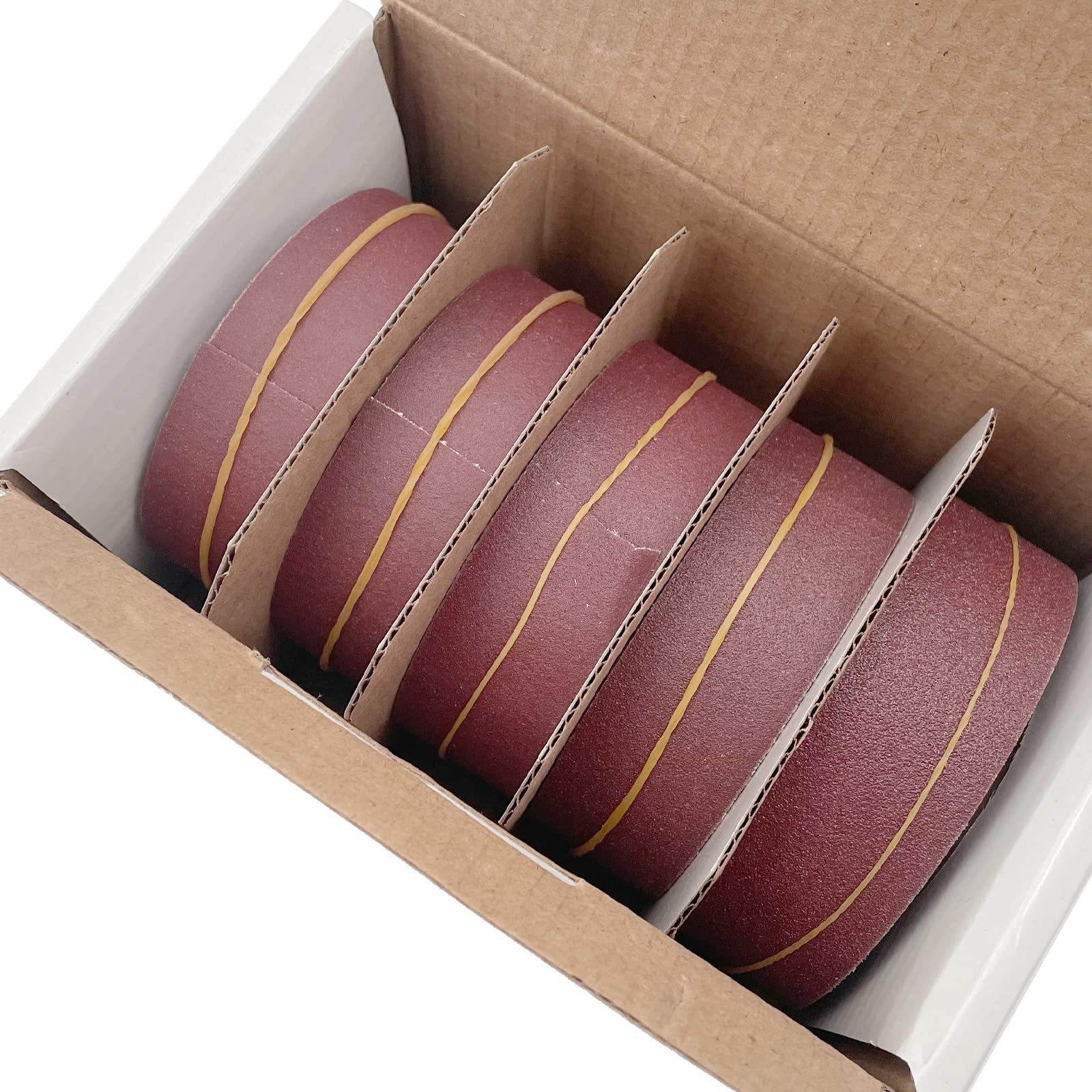 Abrasive Sandpaper Roll 5 Grits Emery Cloth Wood Metal Polishing 150 240 320 400