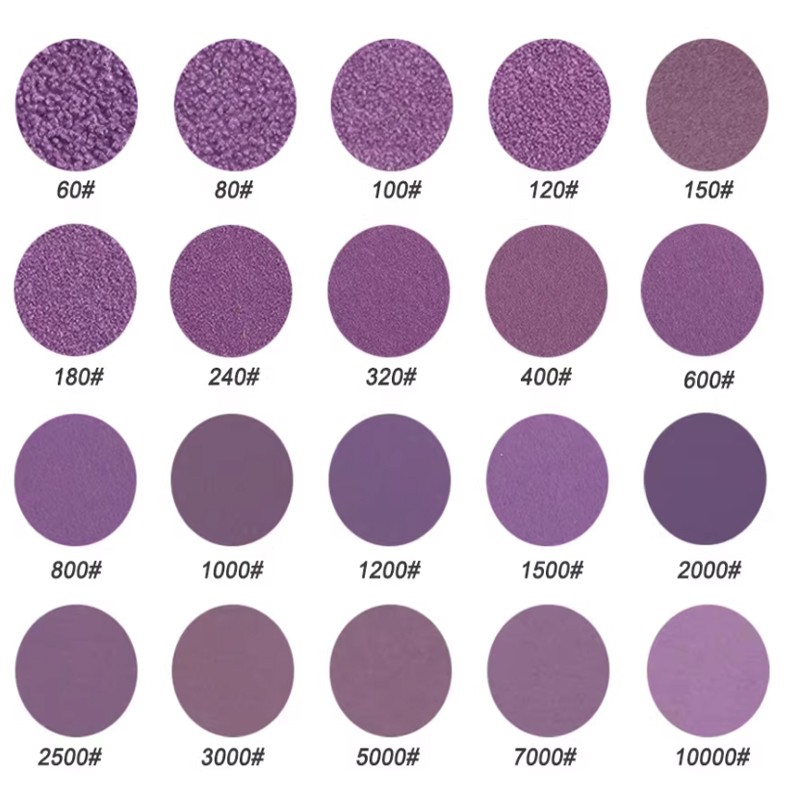 Ø 25mm-150mm Sanding Discs Pads Hook and Loop Sandpaper Wet & Dry Grits 60-10000