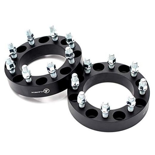 Black Forged 8×6.5 to 8×170 Wheel Adapters 1.5 Inch with 1.5 Inch, Pack of 2