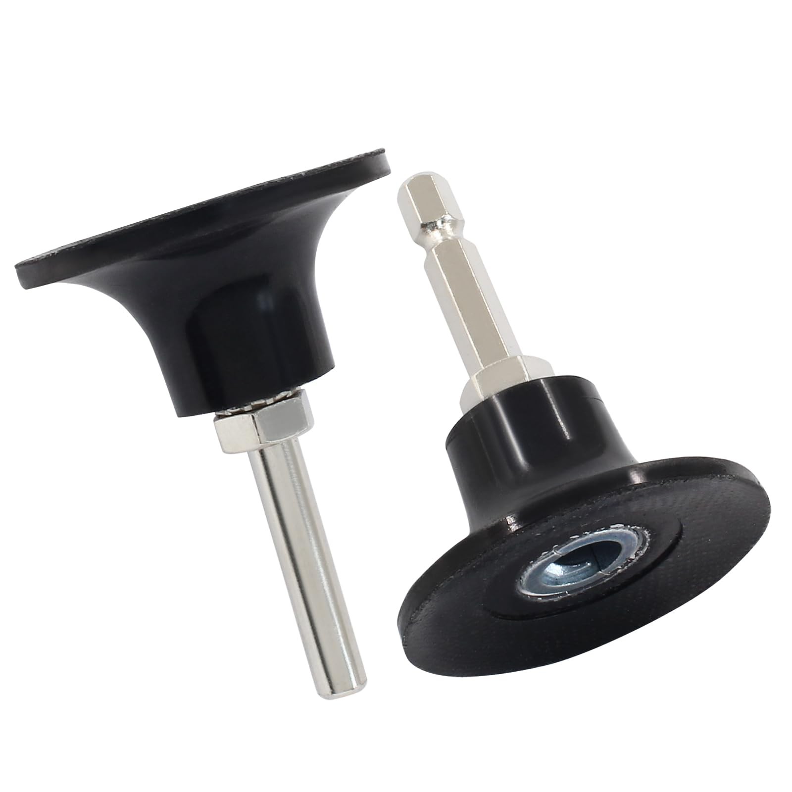 2 Pack 2 Inch Disc Pad Holder Roll Lock Disc Pad w/ 1/4 Inch Shank for Polishing