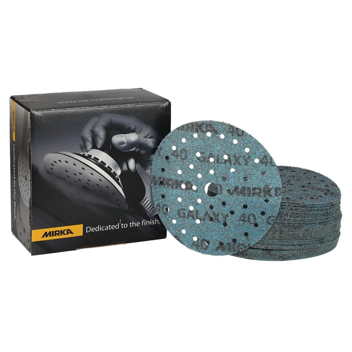 Mirka Galaxy 6 Inch Multifit Ceramic Sanding Discs 50 Pack Grip Choose Grit