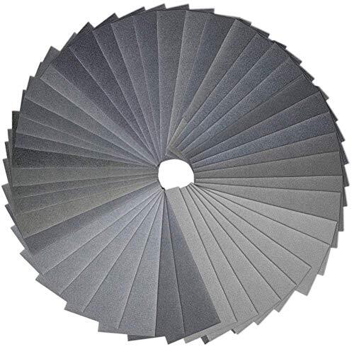 90Pieces Sandpaper Assortment 400 to 3000 5000 7000 Grit Wet Dry Fine Sand