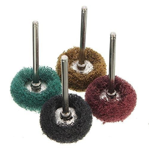 40 Pack 1″ Abrasive Buffing Polishing Wheels for Rotary Tool, 1/8″ Shank