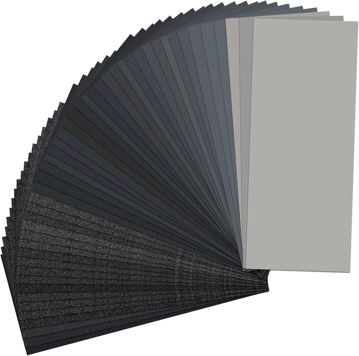 Sandpaper Sheets, 48 Pc, 9 x 3.6 Inch, Assorted Grit, Wet Dry, Silicon Carbide