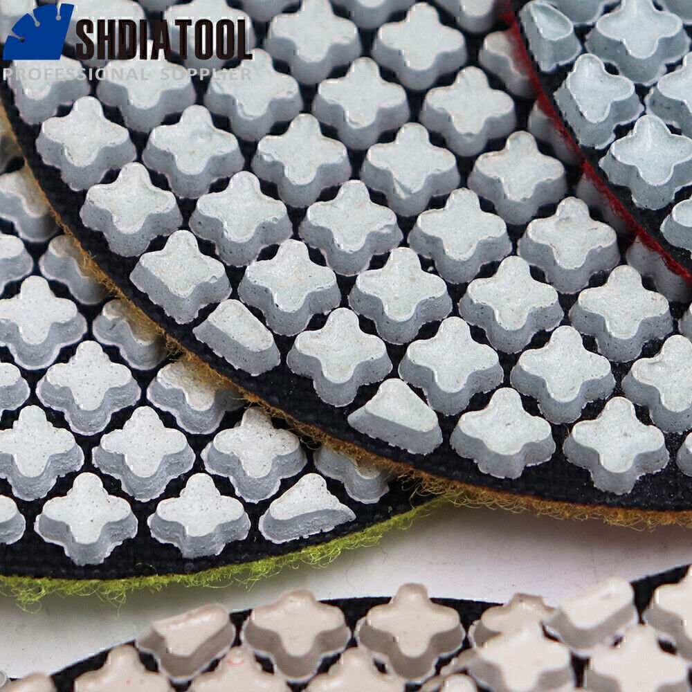 7pcs/set Dia 4inch/100mm Diamond Wet or Dry Polishing Pads for Granite Marble