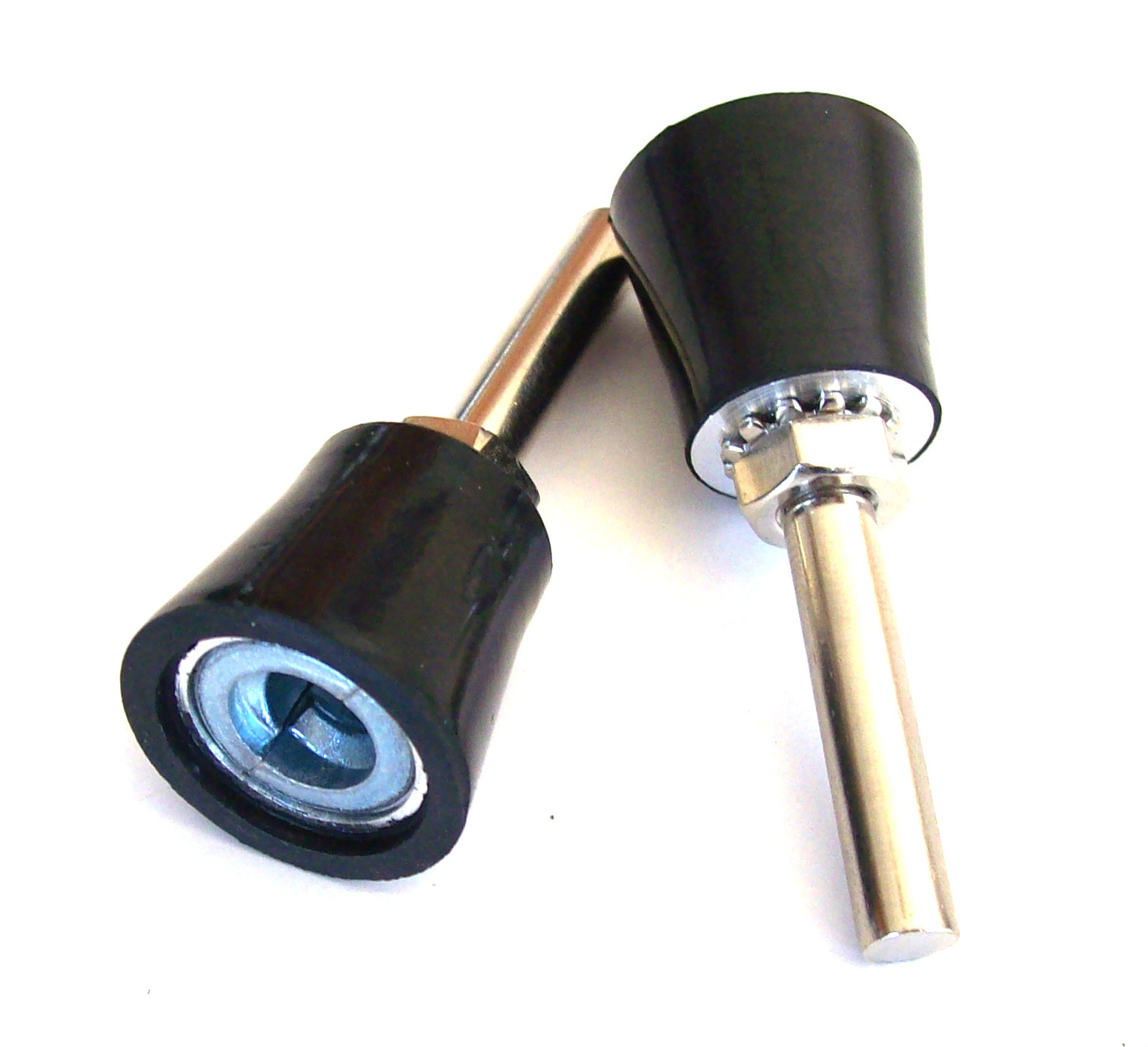 2 GOLIATH INDUSTRIAL 1″ TYPE R DISC HOLDER MANDRELS ROLL LOCK TWIST ON SANDING