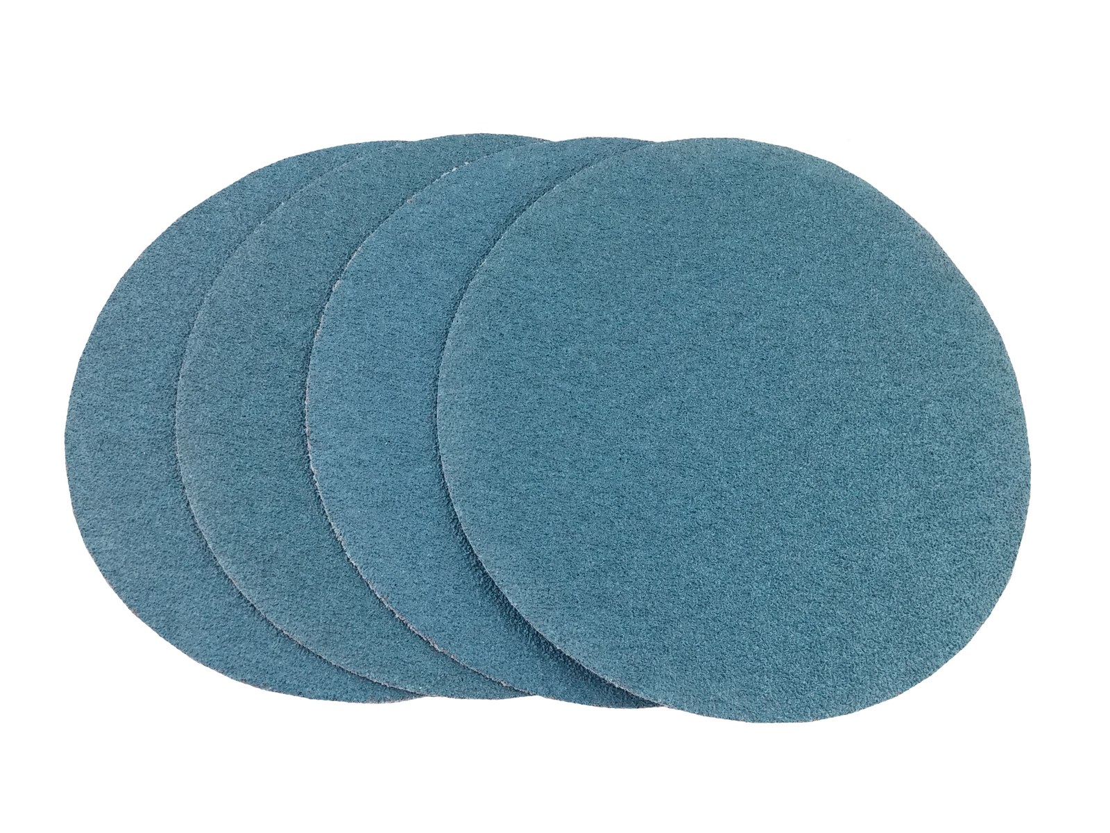 6″ Blue Zirconia Cloth Hook and Loop Sanding Discs (25 Pack, 36 Grit)