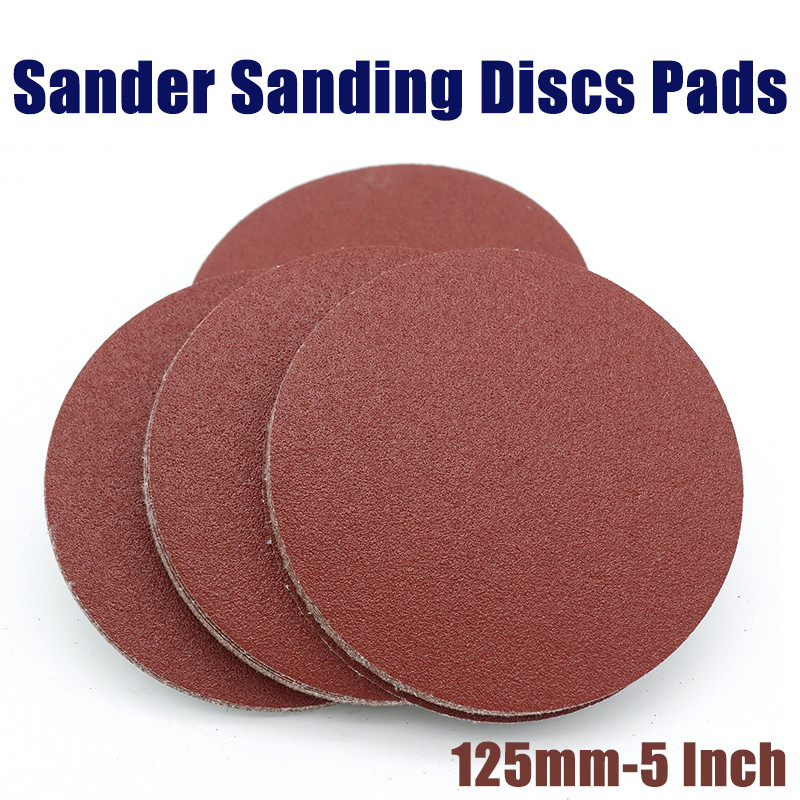 125mm – 5 Inch Sander Sanding Discs Pads 40-800 Grit Hook and Loop Sandpaper