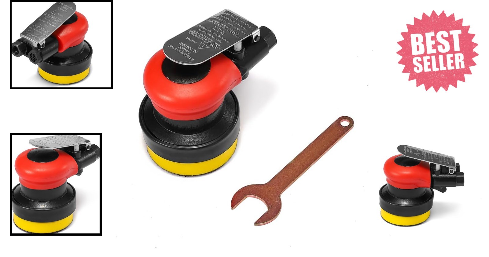 3″ Mini DA Air Sander for corner,3 Inch Finishing Palm Pneumatic Sander Tool
