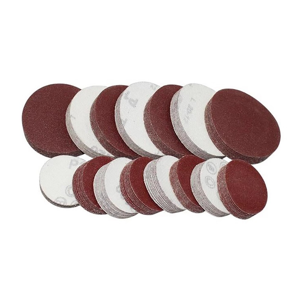 125mm/5″ Dry Sanding Disc Pads Hook & Loop Orbital Red Sandpaper 40#-2000# Grit