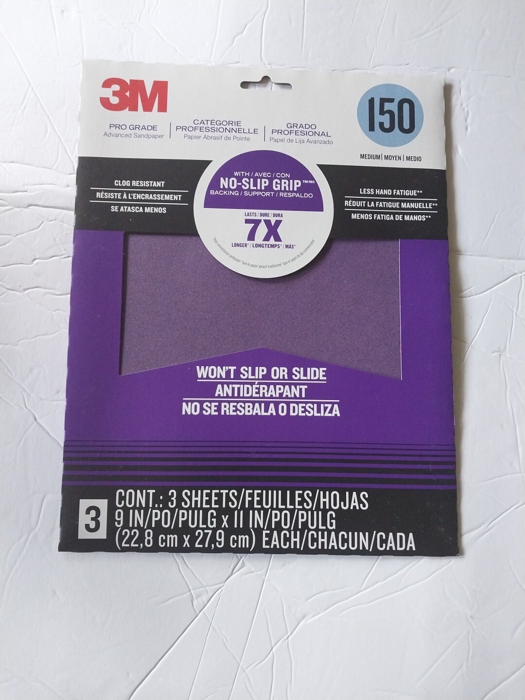 3M Pro Grade Precision Faster Sanding Sanding Sheets 150 grit Medium, 9 in x 11