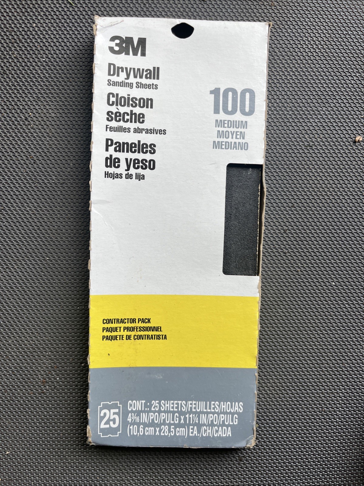 Pro-Pak 4-3/16 In. X 11-1/4 In. 100-Grit Medium Drywall Sanding Sheet (25-Pack)