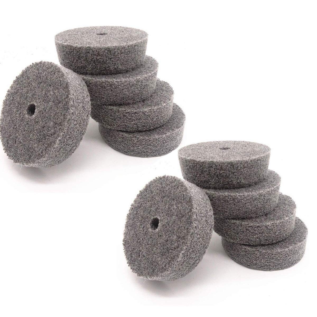 COMOK 10Pcs 75mm/3″ Diameter Grit Nylon Fiber Polishing Buffing Wheel 75mm/3