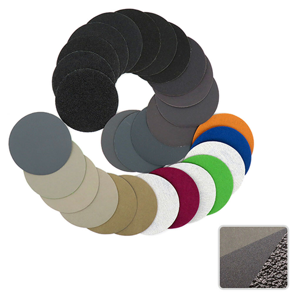 Hook And Loop Sanding Disc Pads 60-10000 Grit Orbital Sandpaper 1 2 3 4 5 6 Inch