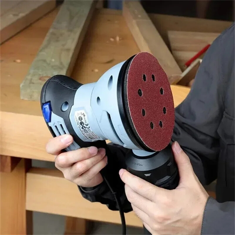 8 Hole 125mm Sandpaper Woodworking Metal Grinding Disc Abrasive Polishing Tools